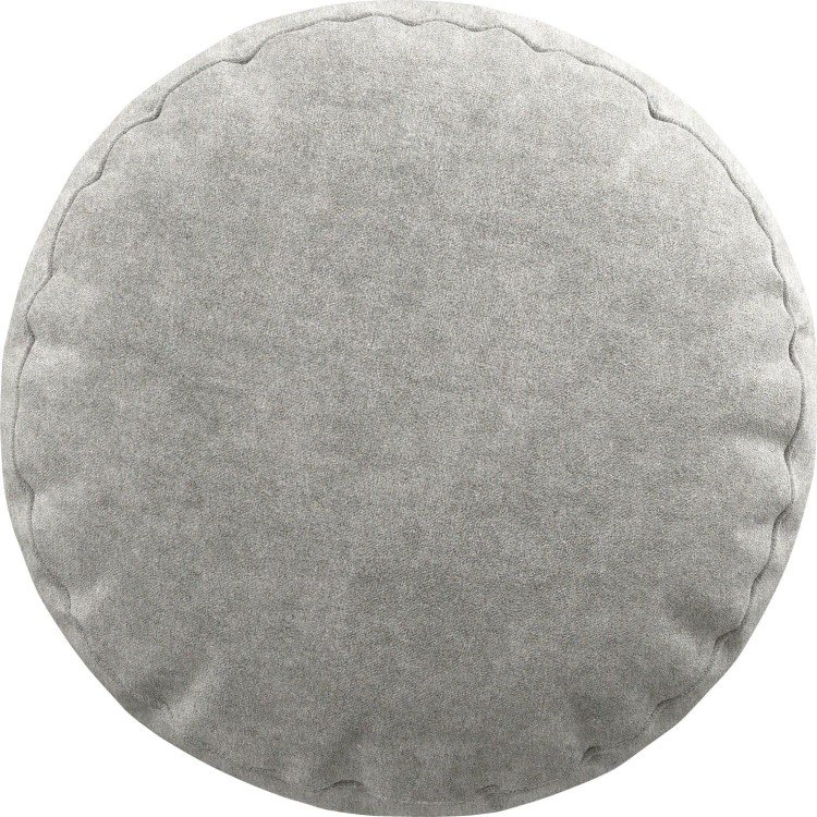 Подушка круглая «Кортин» софт мрамор светло-серый