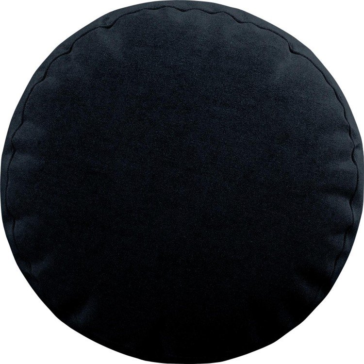 Подушка круглая «Кортин» канвас тёмно-синий